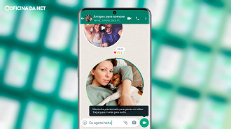 Mensagens em vídeo no WhatsApp