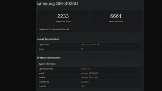 Pontuações do Snapdragon 8 Gen 3 no Geekbench utilizando um Samsung Galaxy S24+. Fonte: notebookcheck