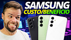 5 melhores celulares Samsung custo benefício em 2023