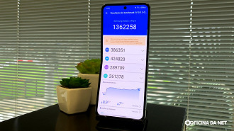 Galaxy Z Flip 5 primeiro teste de AnTuTu