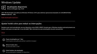 Captura de tela da atualização KB5029244 do Windows 10 versão 22H2. Fonte: Vitor Valeri