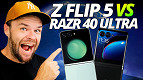 Galaxy Z Flip 5 vs Razr 40 Ultra: Qual o melhor dobrável?