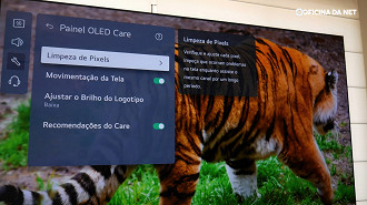 Painel OLED Care. Fonte: Oficina da Net