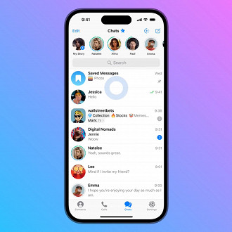 Stories no Telegram é liberado para todos em atualização de 10 anos do app. Fonte: Telegram