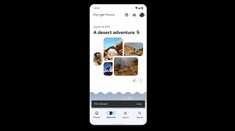 Nova guia Memórias no aplicativo Google Fotos. Fonte: Google