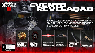 Evento revelação em Call of Duty: Modern Warfare III