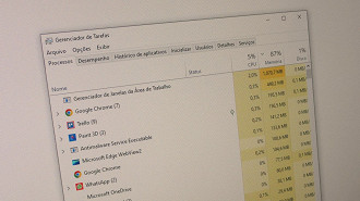 Atualização do monitoramento de recursos do Gerenciador de Tarefas do Windows pode ser pausado. Fonte: Vitor Valeri