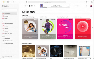 O Apple Music tem um catálogo de músicas bem variado, possui transmissão lossless (sem perdas) e conta com um serviço de streaming focado em música clássica (Apple Music Classical). (Crédito: Apple/Reprodução)