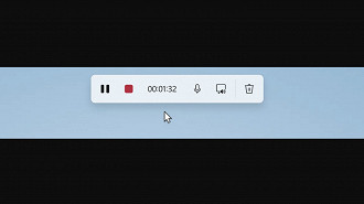 Gravação de tela da Ferramenta de Captura do Windows 11 ganha opção de áudio. Fonte: Microsoft