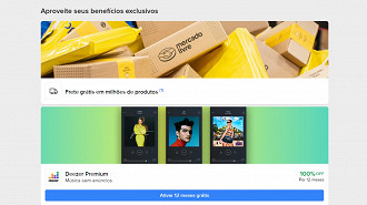 Assinantes do Meli+ (nível 6) do Mercado Livre ganham 1 ano de Deezer Premium grátis. Fonte: Vitor Valeri