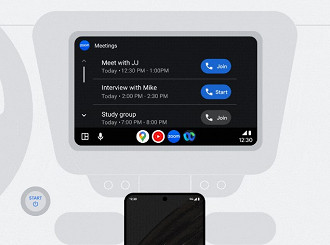 Android Auto agora tem Zoom e Webex