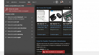 Ao clicar em um link gerado na pesquisa feita através da caixa de pesquisa da barra de tarefas, o Microsoft Edge abre atualmente. Fonte: Vitor Valeri