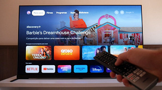 Google começa a liberar atualização com o design de interface de usuário do Google TV para TVs com Android TV no Brasil. Fonte: Oficina da Net