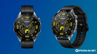 Huawei Watch GT 4 com pulseira de borracha