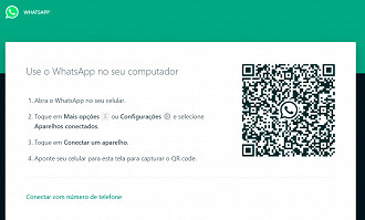 Whatsapp Conexão tela inicial