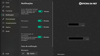 Notificações personalizadas