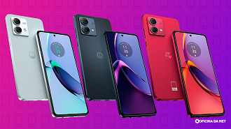 As cores do Moto G84