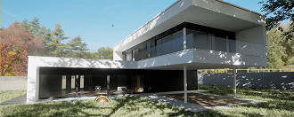 Modelo 3D de projeto com uso de Ray Tracing