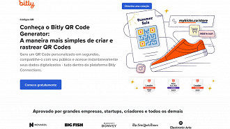 Bitly - 5 Melhores sites para criar QR Codes grátis. Fonte: Vitor Valeri