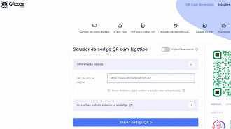 QRcodeChimp - 5 Melhores sites para criar QR Codes grátis. Fonte: Vitor Valeri