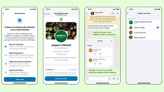 Serviço Meta Verfied para empresas obterem um perfil verificado para maior segurança de seus clientes. Fonte: WhatsApp