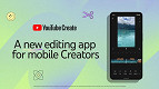 YouTube lança aplicativo YouTube Create para concorrer com CAPCUT, do TikTok YouTube lança aplicativo YouTube Create para concorrer com CAPCUT, do TikTok