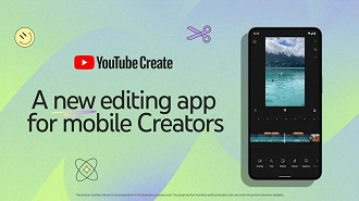 YouTube Create é o novo app do YouTube para criadores de conteúdo. Fonte: YouTube
