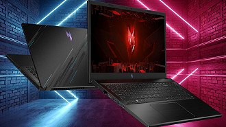 Notebook gamer Acer Nitro V 15 é lançado com uma RTX 4050 e até 32 GB de memória RAM DDR5. Fonte: Acer