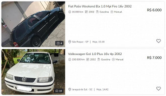 Achei dois carros mais baratos que o iPhone 15 na OLX