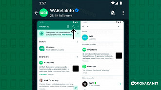 Whatsapp com selo azul; Foto: WABetaInfo