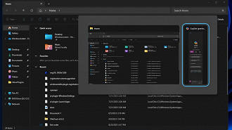 Captura de tela demonstrando a integração do comando Alt+Tab integrado ao Copilot no Windows 11. Fonte: Microsoft