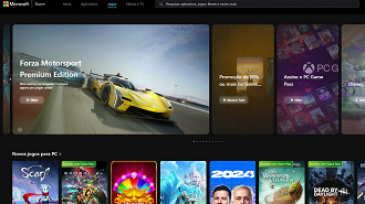 Versão web (em site) da Microsoft Store ganha novo visual. Fonte: Microsoft
