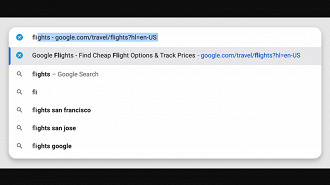 Preenchimento automático de URL na barra de endereços do Chrome está mais inteligente. Fonte: Google