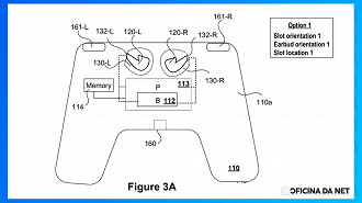 Patente do novo controle do PS5 com fones earbuds