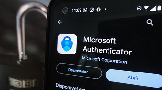 Aplicativo Microsoft Authenticator na Play Store, loja de aplicativos do Android. Fonte: Vitor Valeri