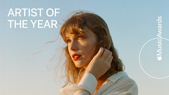 Apple comunica que Taylor Swift é a artista do ano do Apple Music. Fonte: Apple