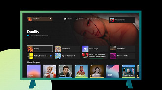 Última atualização do Spotify para smart TVs ganhou grandes mudanças. Fonte: Spotify