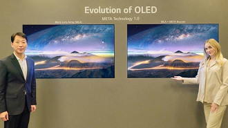 Nova geração de telas OLED para TVs da LG ganha certificação de segurança ocupar e livre de reflexos.