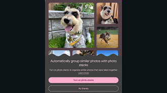 Captura de tela demonstrando o funcionamento do recurso Photo Stack do Google Fotos em um celular Pixel 8. Fonte: Reddit