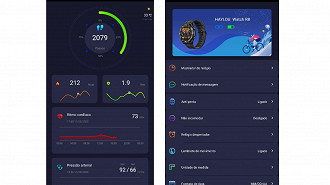 App Haylou Watch. Foto: Adalton Bonaventura/Oficina da Net