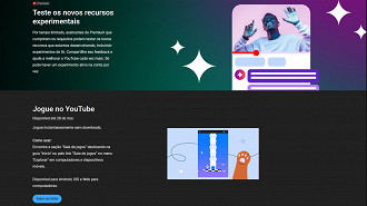 Captura de tela do recurso de jogos no YouTube Premium. Fonte: Vitor Valeri Captura de tela do recurso de jogos no YouTube Premium. Fonte: Vitor Valeri