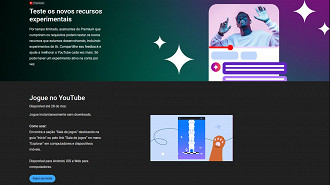 Captura de tela do recurso de jogos no YouTube Premium. Fonte: Vitor Valeri