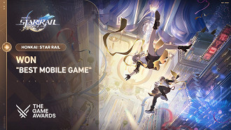 HoYoverse da 1600 Jades Estelares aos jogadores de Honkai: Star Rail em comemoração ao prêmio de melhor jogo mobile do ano no TGA 2023. Fonte: HoYoverse