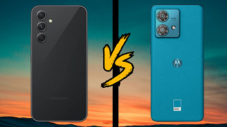 Galaxy A54 na cor Preta vs Moto Edge 40 Neo na cor Caneel Bay, essa cor do Motorola tá insanaaaaaa!