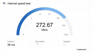 Pesquisa do Bing agora suporta nativamente o Speedtest da Ookla. Fonte: Bing