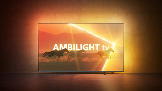 Tecnologia Ambilight da Philips nas novas TVs Mini LED The Xtra. Fonte: Philips