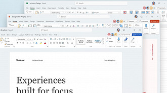 Aplicativos do Microsoft Office 365 tiveram a fonte e as cores padrão alteradas. Fonte: Microsoft