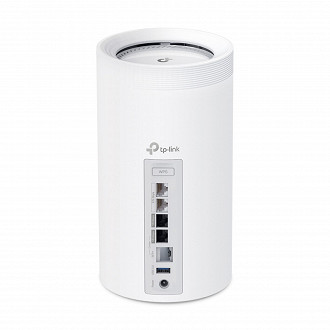 Portas do roteador Wi-Fi 7 TP-Link Archer BE800. Fonte: TP-Link