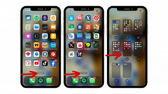 Reorganizar a tela de início do iPhone.