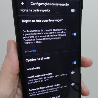 Recurso sensores Bluetooth em túneis do Google Maps. Fonte: Vitor Valeri